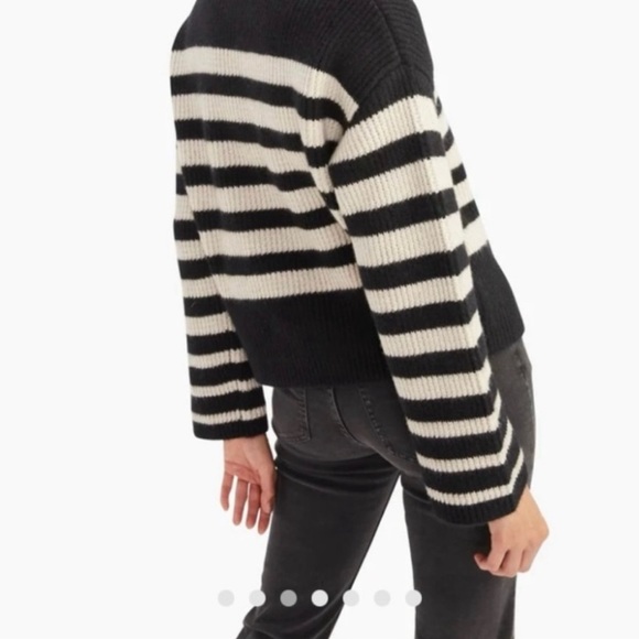 Naadam 100% Cashmere Striped Crewneck Sweater - XS - Picture 3 of 15